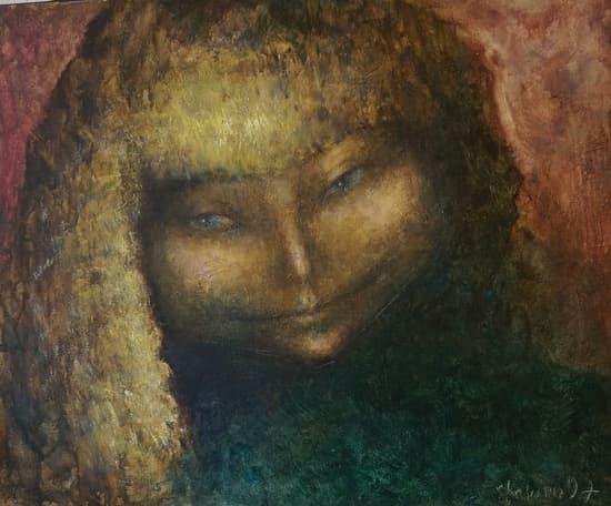 La femme mystérieuse (1997), huile sur toile de Valentina Shapiro